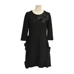 ローズティアラ Rose Tiara ワンピース リボン 36サイズ ブラック レディース s_z F-L4840