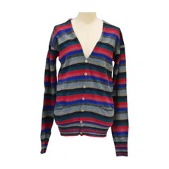ズッカ ZUCCa カーディガン ボーダー ウール マルチカラー サイズ M レディース F-M13389