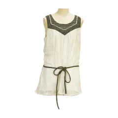 ビーシービージーマックスアズリア TO THE MAX BCBG MAXAZRIA ノースリーブシャツ Sサイズ ホワイト レディース s_z F-M973のサムネイル