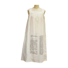 アニエスベー agnes b. キャミソール ワンピース ホワイト コットン サイズ 36 レディース F-M13474