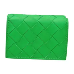 ボッテガヴェネタ BOTTEGA VENETA タイニー 三つ折り ウォレット 財布 667036 パラキート(グリーン) レディース F-ST2159