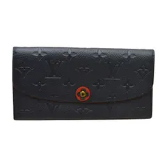 LOUIS VUITTON ルイ ヴィトン モノグラムアンプラント ポルトフォイユ エミリー フラワーモチーフ 長財布 マリーヌルージュ F-YA928