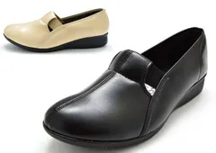 コンフォートシューズ 3301 カジュアルシューズ スリッポンシューズ 履きやすい 幅広 軽量 日本製 普段履き 滑りにくい つまずきにくい 履きやすい 柔らかい 軽い レディース 婦人 靴 ブラック ベージュ 黒