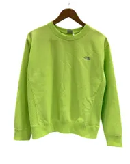 ノースフェイス THE NORTH FACE ヘザースウェットクルー トレーナー クルーネック シャープグリーン 黄緑 NTW12232 スウェット グリーン Lサイズ 101LT-227