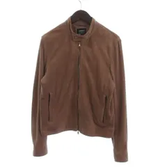 エンメティ EMMETI シングル ライダース レザージャケット ブルゾン フルジップ ゴートレザー ベージュ 46