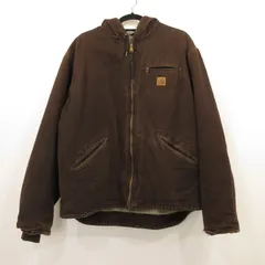 マティ　Carhartt J14 DKB ダークブラウン ジャケット Carhartt Santa Fe Distressed Jacket Brown J14 DKB | Bring It Back