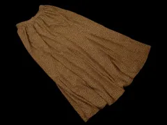 saloon サルーン 総柄 マキシ フレア スカート sizeF/ベージュ ■■ レディース