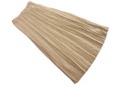 新品 niko and ニコ アンド ロング プリーツ スカート sizeL/茶 ◇■ レディース