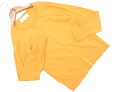 Rope Picnic ロペピクニック ニット カーディガン size38/黄 ◇■ レディース