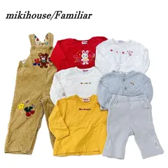 ベビー服 秋冬 ガールズ 女の子 まとめ売り ミキハウス ファミリア 70-90㎝ 7点セット