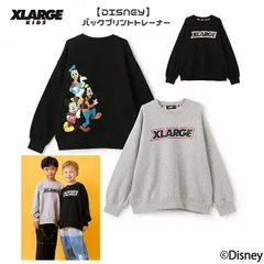 新品2025年秋冬エクストララージキッズ XLARGE KIDS ディズニー【DISNEY】バックプリントトレーナー 長袖スウェット110cm120cm130cm140cm X-LARGE KIDS キッズ ジュニア 男の子女の子