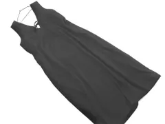 Bab バブ Vネック ロング ジャンパー スカート sizeM/黒 ■■ レディース