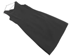 Talbots タルボット Vネック Iライン ワンピース size4/黒 ■■ レディース