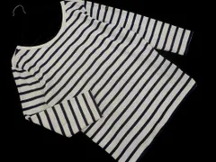 Le minor ルミノア ボーダー カットソー size1/白ｘ紺 ◇■ レディース