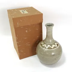 市野雅利作　丹波焼　白　花入　共箱　共布　花瓶 市野雅利作 丹波焼 白 花入 共箱 共布 花瓶 2025年最新】丹波焼 花瓶の