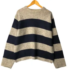 古着 80~90年代 エルエルビーン L.L.Bean ボーダー柄 ウールニットセーター USA製 メンズL相当 ヴィンテージ/eaa601196