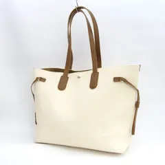 Breath TOPKAPI /  ブレス トプカピ ◆トートバッグ/ナイロン×合皮//アイボリー×ブラウン 【バッグ/バック/BAG/鞄/カバン】 レディースファッション【中古】 