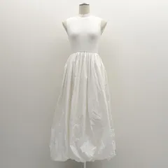 eimy istoire ◆バルーンシルエットドッキングニットワンピース/ホワイト/サイズF 1123231607 【レディース/ガールズ/LADY/女性/婦人】 レディースファッション【中古】 