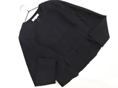 NATURAL BEAUTY BASIC ナチュラルビューティーベーシック ノーカラー ジャケット sizeM/黒 ◇■ レディース