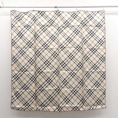 BURBERRY / バーバリー ◆チェック柄 ストール スカーフ 大判 シルク 90×90 8095223 ブランド【中古】 