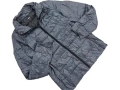 UNIQLO ユニクロ 千鳥柄 ウルトラ ライト ダウン ジャケット sizeM/グレー ◆■ レディース