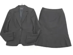 INDIVI インディヴィ セットアップ ジャケット スカート スーツ size36/黒 ■■ レディース
