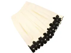 M S GRACY エムズグレイシー ウール混 フレア スカート size36/アイボリー ◇■ レディース