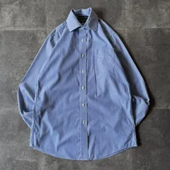00s  LAUREN RALPH LAUREN ストライプシャツ L相当 ブルー A286