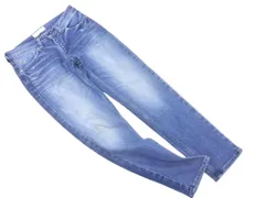 BEAUTY & YOUTH ビューティ&ユース ユナイテッドアローズ ダメージ加工 テーパード デニムパンツ sizeM/紺 ■■ レディース