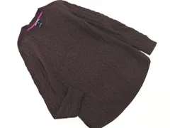 TOMMY HILFIGER トミーヒルフィガー ウール混 ニット セーター sizeS/茶 ◇■ レディース