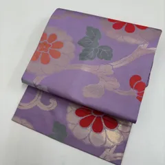 名古屋帯 上品な花唐草 煌びやか加工 九寸 MA-1321