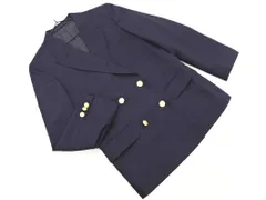 J.PRESS ジェイプレス ウール100% ゴールドボタン ジャケット size7/紺 ◇■ レディース