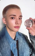 【中古】コレクションカード(男性) Stray Kids/ヒョンジン(Hyunjin)/裏面黒/CD「Hollow」【初回生産限定盤A】(ESCL-6103～6104)封入フォトカードA