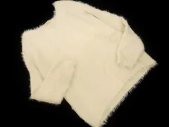 MAJESTIC LEGON マジェスティックレゴン シャギー Vネック ニット セーター sizeM/アイボリー ◇■ レディース