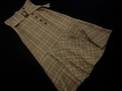 MISCH MASCH ミッシュマッシュ グレンチェック ロング スカート sizeS/ベージュ ◇■ レディース
