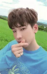 【中古】コレクションカード(男性) SEVENTEEN/WONWOO(ウォヌ)/衣装水色・右手指ハート・裏面白/CD「3RD Album ： An Ode(Hope ver.)封入特典フォトカード