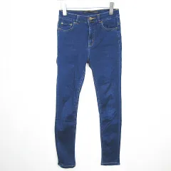 ジーナシス JEANASIS スキニー デニム パンツ ジーンズ ストレッチ 綿 S ブルー kz10427