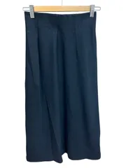 Z1616Theory セオリー　ニットスカート　ウール　ロング　ブラック　レディース　サイズ00