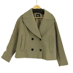 ザラ ZARA ダブルブレスト ショートコート レディース import：S 