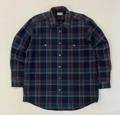 90s バーバリー 日本版 ノヴァチェック シャツ ネイビー