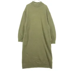 URBAN RESEARCH DOORS アーバンリサーチドアーズ 長袖 モックネック ニット ロングワンピース size One ブラウン レディース 古着