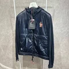 【未使用タグ付き】 MONCLER モンクレールダウン ナイロン パーカーネイビーS