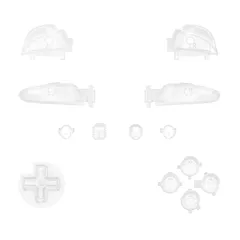 新品・eXtremeRate スイッチ プロコンに対応用ABXY D-pad ZR ZL L Rボタン（クリア素材）、switch プロコンに対応用フルセットボタン‐コントローラーは含まれていません【クリア】 1