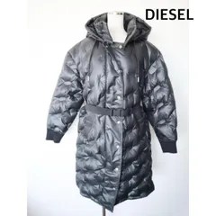DIESEL　ディーゼル　ウィンタージャケット　DIESELロゴロングダウンジャケット　W-LALLA　定価74800円　S    ブラック　カジュアル　 秋冬　送料込み　6459420のサムネイル