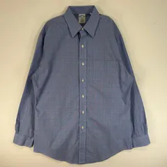 古着 ブルックスブラザーズ Brooks Brothers 長袖シャツ 胸ポケ REGENT M  ブルー系 チェック メンズ