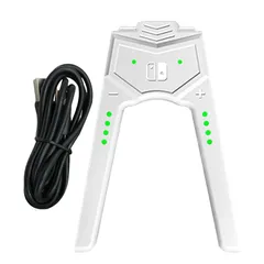 新品・TIANTHH Joy-Con充電グリップ 体験が向上 プレイしながら充電可能です Switch 対応 V字型 ジョイコンハンドルグリップ 超軽量 装着簡単 持ち運びに便利 充電指示 LED付 (ホワイト) 0