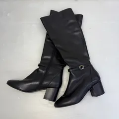 ☆コールハーン ロングブーツ☆COLE HAAN  W22253 レディース 靴 ブーツ 6 1/2  23.5cm ブラック 黒