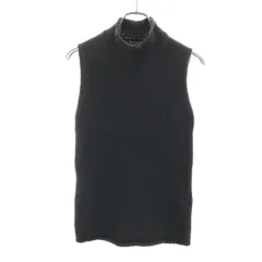 RALPH LAUREN ラルフローレン ノースリーブ ニット M チャコールグレー セーター レディース 古着