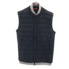 ZARA MAN ザラマン 中綿ベスト M ネイビー メンズ 古着