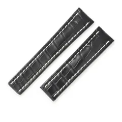 Breitling ブラック クロコレザーベルト ブライトリング　純正 2025年最新】BREITLING メンズ レザーベルトの人気アイテム - メルカリ